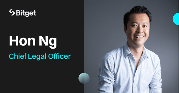 前幣安高管 Hon Ng 加入 Bitget 擔任首席法務官