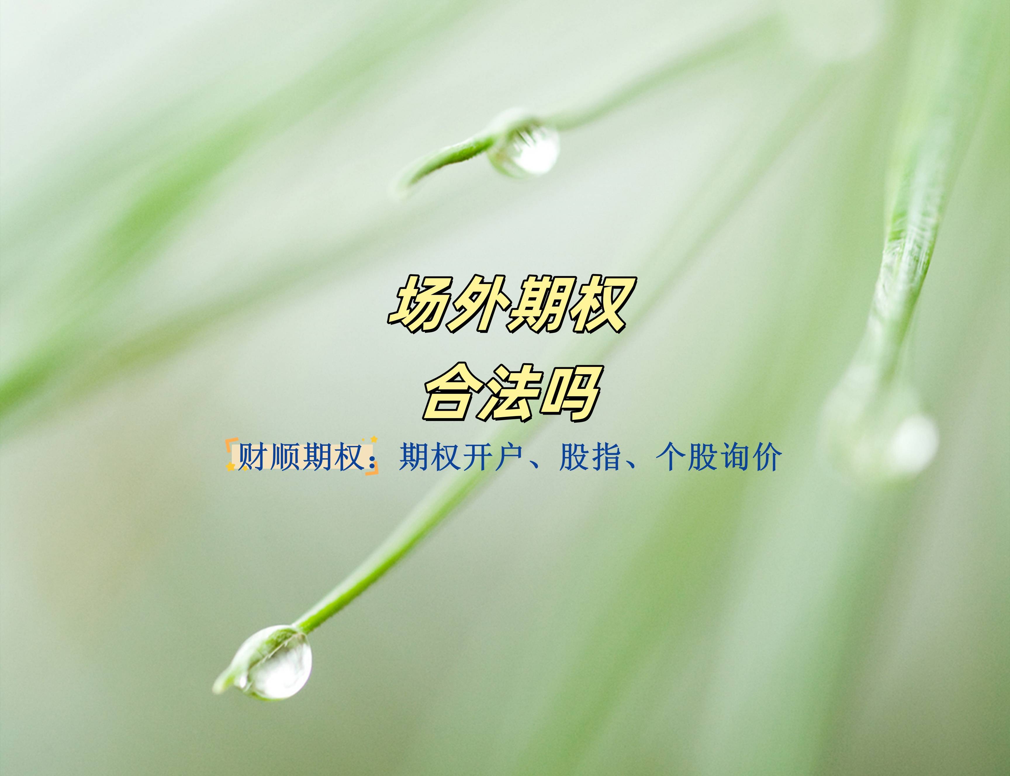 【知識科普】場外期權合法嗎？