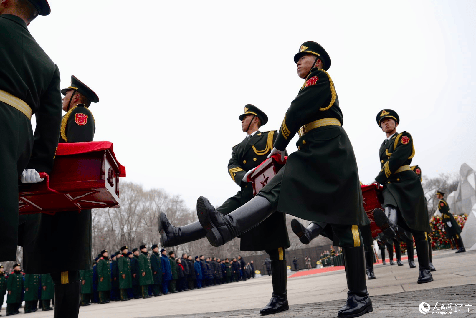 第十一批在韓中國人民志愿軍烈士遺骸安葬儀式在沈陽舉行