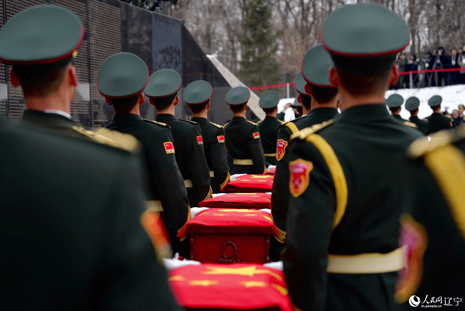 第十一批在韓中國人民志愿軍烈士遺骸安葬儀式在沈陽舉行