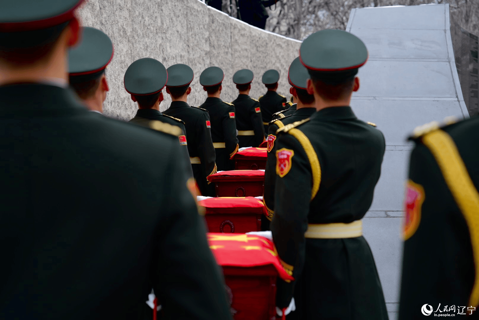 第十一批在韓中國人民志愿軍烈士遺骸安葬儀式在沈陽舉行