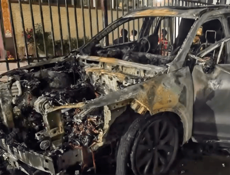 廣東車主很牛，理想汽車起火被他開出車庫并砸窗逃脫