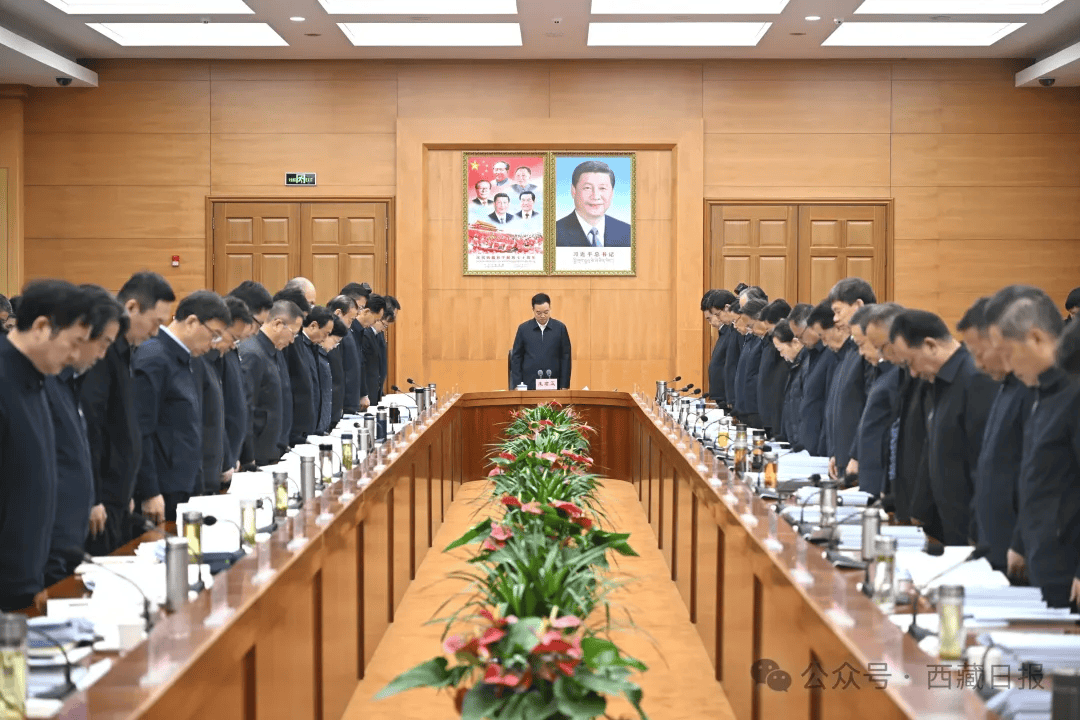 西藏自治區黨委書記王君正等自治區省軍級領導，向遇難同胞致以深切哀悼