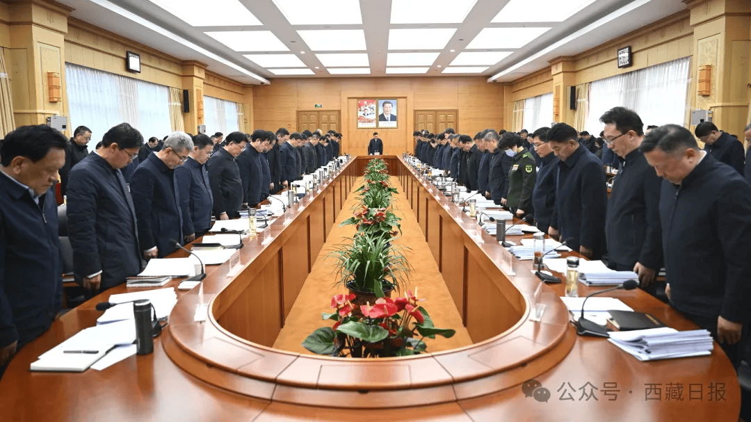 西藏自治區黨委書記王君正等自治區省軍級領導，向遇難同胞致以深切哀悼