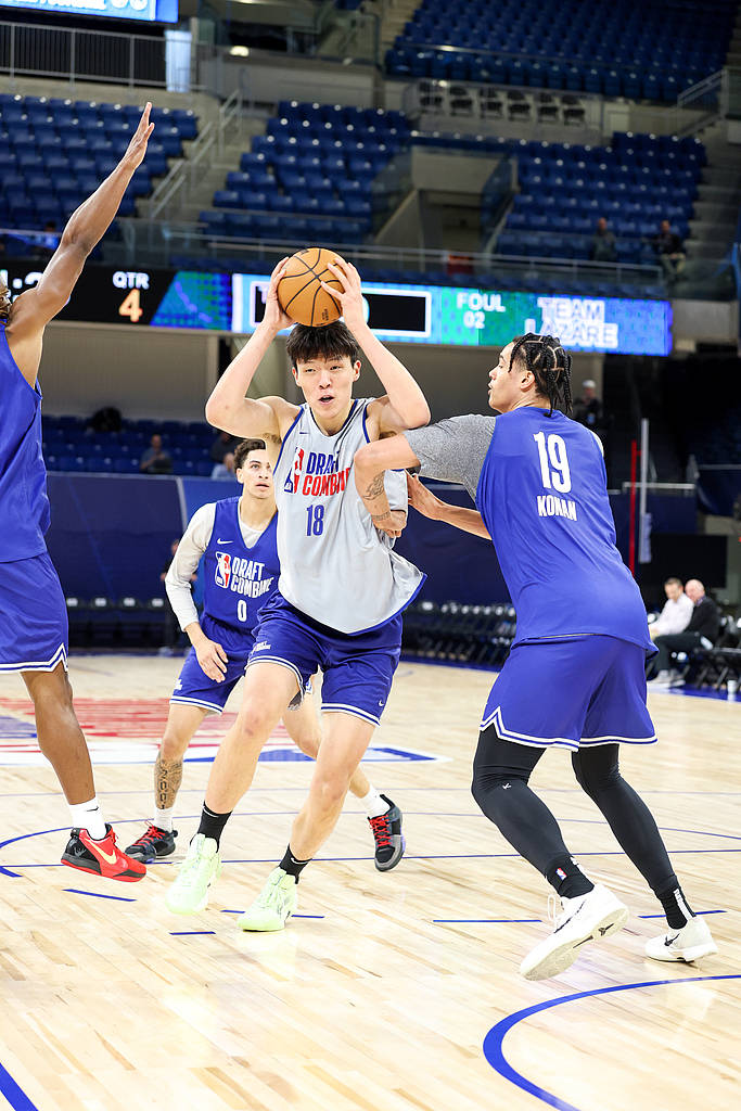 NBA聯合試訓楊瀚森表現不錯 選秀專家：他壓制多位NCAA高水平中鋒