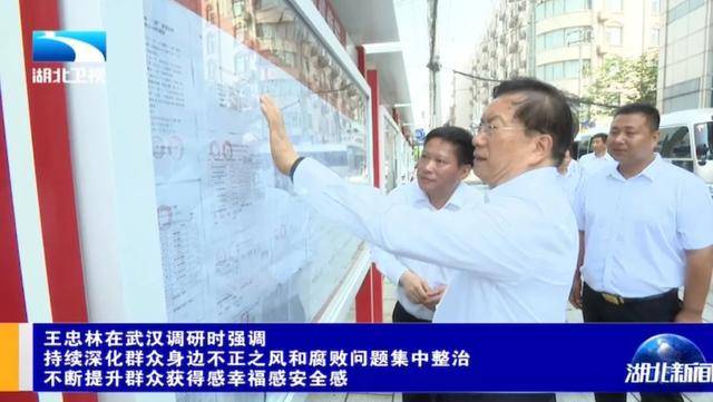 事關中央重大決策部署！湖北省委書記王忠林，到村里察看公示欄