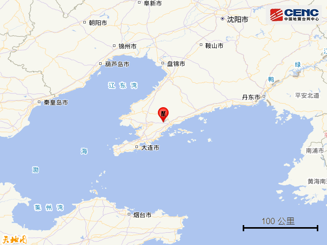 剛剛，遼寧大連發生地震